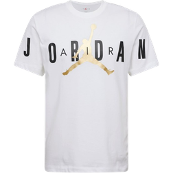 Nike Jordan Air Men's Stretch T-shirt - White/Metallic Gold/Black