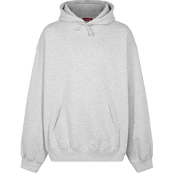 Supreme Satin Appliqué Hooded Sweatshirt - Ash Grey