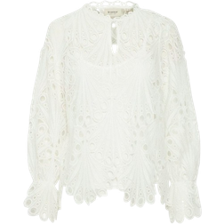 Fransa Belle Blouse - White/of White