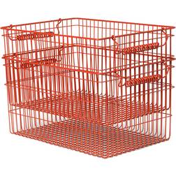 ferm LIVING Cala Poppy Red Kurv 36.2cm 2stk