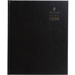 Collins A36 Quarto Desk Diary Week to View Appointments 2025 Black