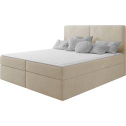 Mirjan24 Garris Sängpaket 140x200 cm Beige Kontinentalsäng