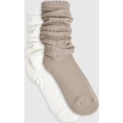 boohoo Womens Multipack Tonal Knitted Slouchy Socks