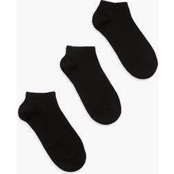 boohoo Womens Trainer Socks 3 Pack - Black