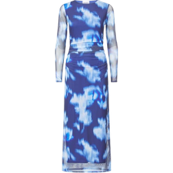 Sisters Point Esme Dr Ls1 Dress - Blue Graphic