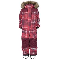 Didriksons Polarbjörnen Kids Coverall - Rusty Wine