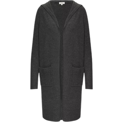 s.Oliver Long Cardigan with Hood - Dark Gray