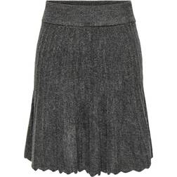 Only Jdy Letty Skirt - Grey/Dark Grey Melange