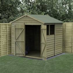 Forest Garden 4Life Apex Shed 7X7 Double Door 2 Window (Building Area )