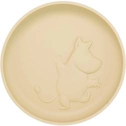 Rätt Start Mumin Silikon, Tallrik med Sugkopp, Latte Beige