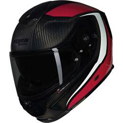 Nolan Helhjelm X-903 - Karbon Rød/Hvit