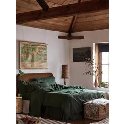 Piglet in Bed Piglet in Bed Linen Blend Bedding Pillow Case Green