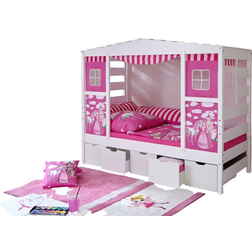 TICAA House Bed with 5 Drawers