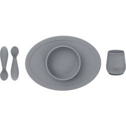 Ezpz Tiny Set De Primeros Alimentos Salvia 4 (tiny Bowl, Cup, Spoons)