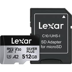LEXAR Professional Silver Plus MicroSD/SD 205MB/s 512GB