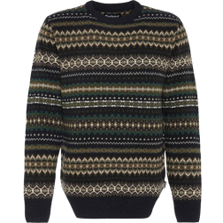 Barbour Case Fair Isle Jumper - Black Marl