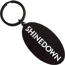 Shinedown Text Logo Die Cast Keyring - Black
