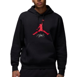 Nike Jordan Essentials Men's Fleece Hoodie - Black/Gym Red