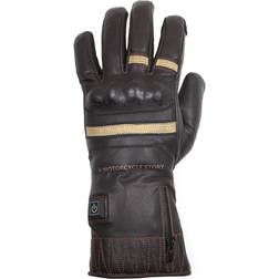 Helstons Beheizbare Motorradhandschuhe aus Leder Bora Heating Beige
