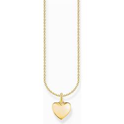 Thomas Sabo Halsband Med Bulligt Hjärta - Guld