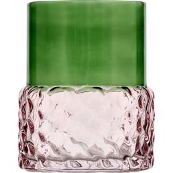 Villa Collection Styles Tealight Green/Pink Candle Holder 10cm