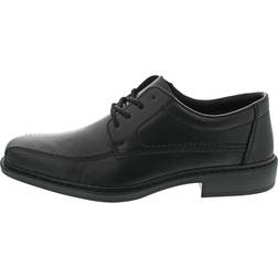 Rieker Square Toe Leather Shoes - Black