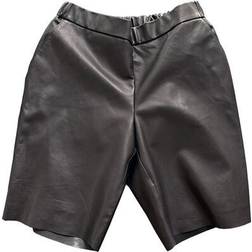 Notyz Leather Shorts - Black