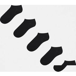 New Look Trainer Socks 5 Pack - Black
