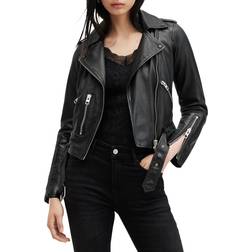 AllSaints Leather Biker Jacket - Black