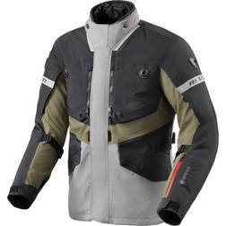 Rev'it! Revit Neptune GTX waterproof Motorcycle Textile Jacket, black-grey-green, for Men Man