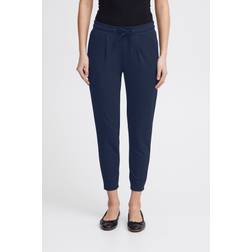 Ichi Kate Drawstring Waist Trousers - Bleu