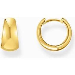 Thomas Sabo Gold Plated Trapezoidal Hoop Earrings - Gold