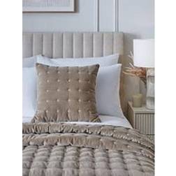 Veryhome Cross Stitch Quilted 50 x 50 cm Taupe Cushion Cover