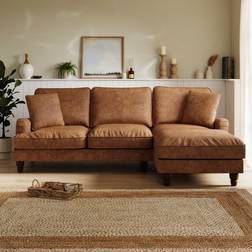 Dunelm Beatrice Faux Leather Corner Chaise Sofa