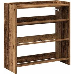 vidaXL Engineered Wood Aged Wood Skostativ 60x62cm