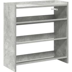 vidaXL 859890 Concrete Grey Skohylle 60x62cm