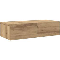 vidaXL Med Lådor EK 60 x 26,5 x 15 cm Konstruerat Trä Vägghylla