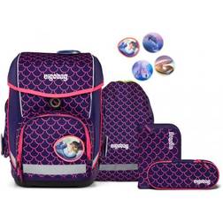 Ergobag Cubo 5-parted Backpack Set - Pearl DiveBear