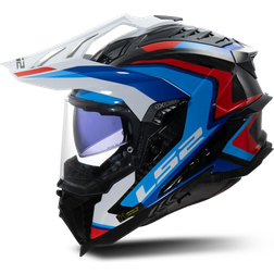 LS2 MX701 Explorer Carbon Frontier II - Schwarz/Blau/Weiß/Rot