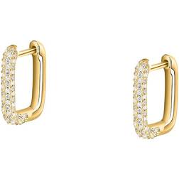 Christ Creolen 925er Silber Recycelt - Gelbgold