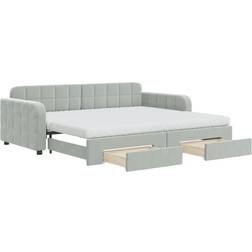 vidaXL Tagesbett Ausziehbar mit Schubladen 90x200 cm
