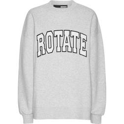 ROTATE Birger Christensen Rotate Crewneck Sweatshirt - Grey Melange