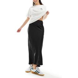 ASOS DESIGN Maxinederdel Med Skråsnit - Sort