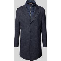BOSS H-Hyde-Bib Overcoat Jacket - Blue
