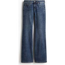 H&M Flared Low Jeans - Denim Blue