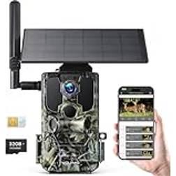 WOLFANG 2.5K 4G LTE Live Solar Wildkamera 7800mAh
