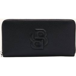 BOSS Faux-leather Ziparound Wallet - Black