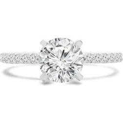 Majesty Diamonds Round Diamond Solitaire Engagement Ring 14K White Gold