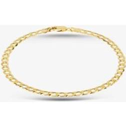 T.H.Baker 9ct Yellow Gold Curb Chain Bracelet - Yellow Gold