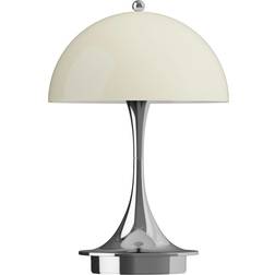 Louis Poulsen Panthella Chrome/Opal Beige Bordslampa 24.1cm